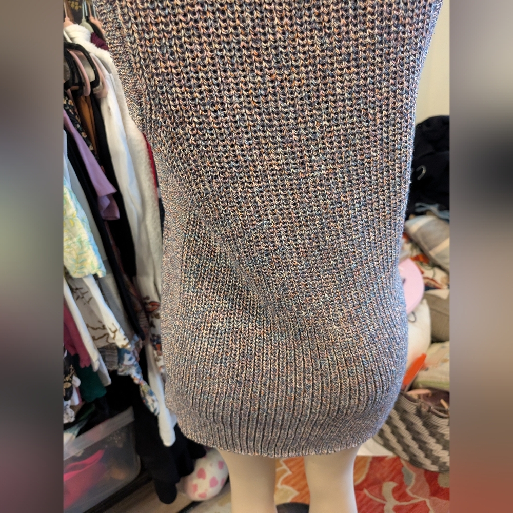 Ella Moss Multicolor Knit Sleeveless Tunic sweater size XL - Picture 8 of 15